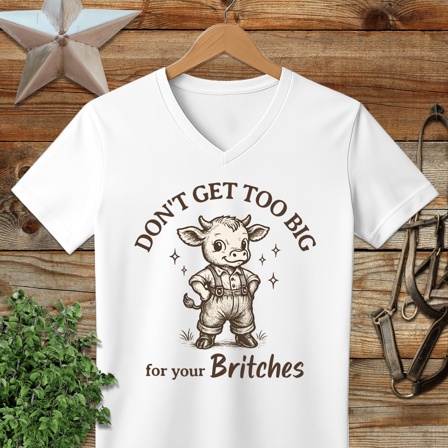 Too Big for Your Britches V-neck
