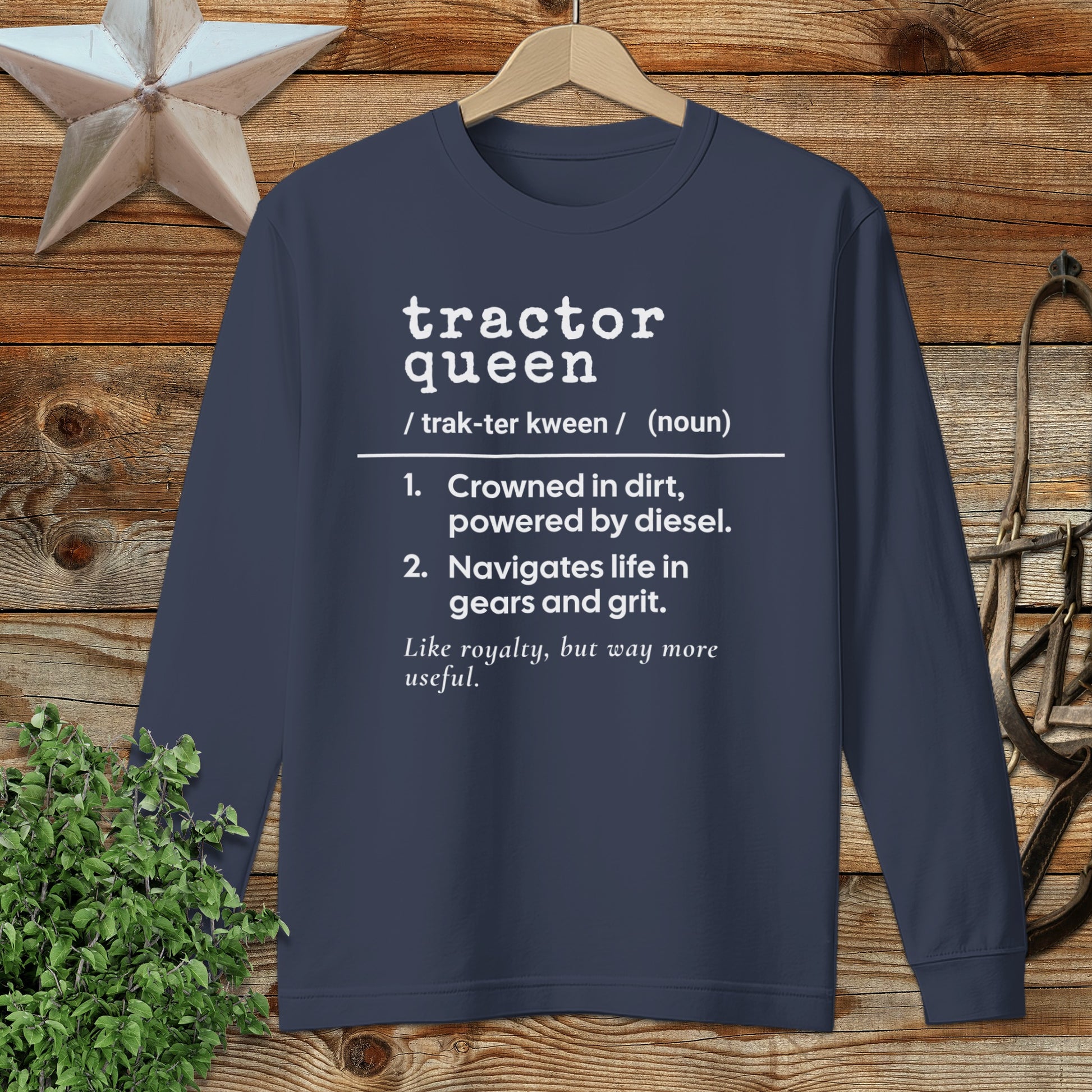 Tractor Queen Definition Long Sleeve Tee