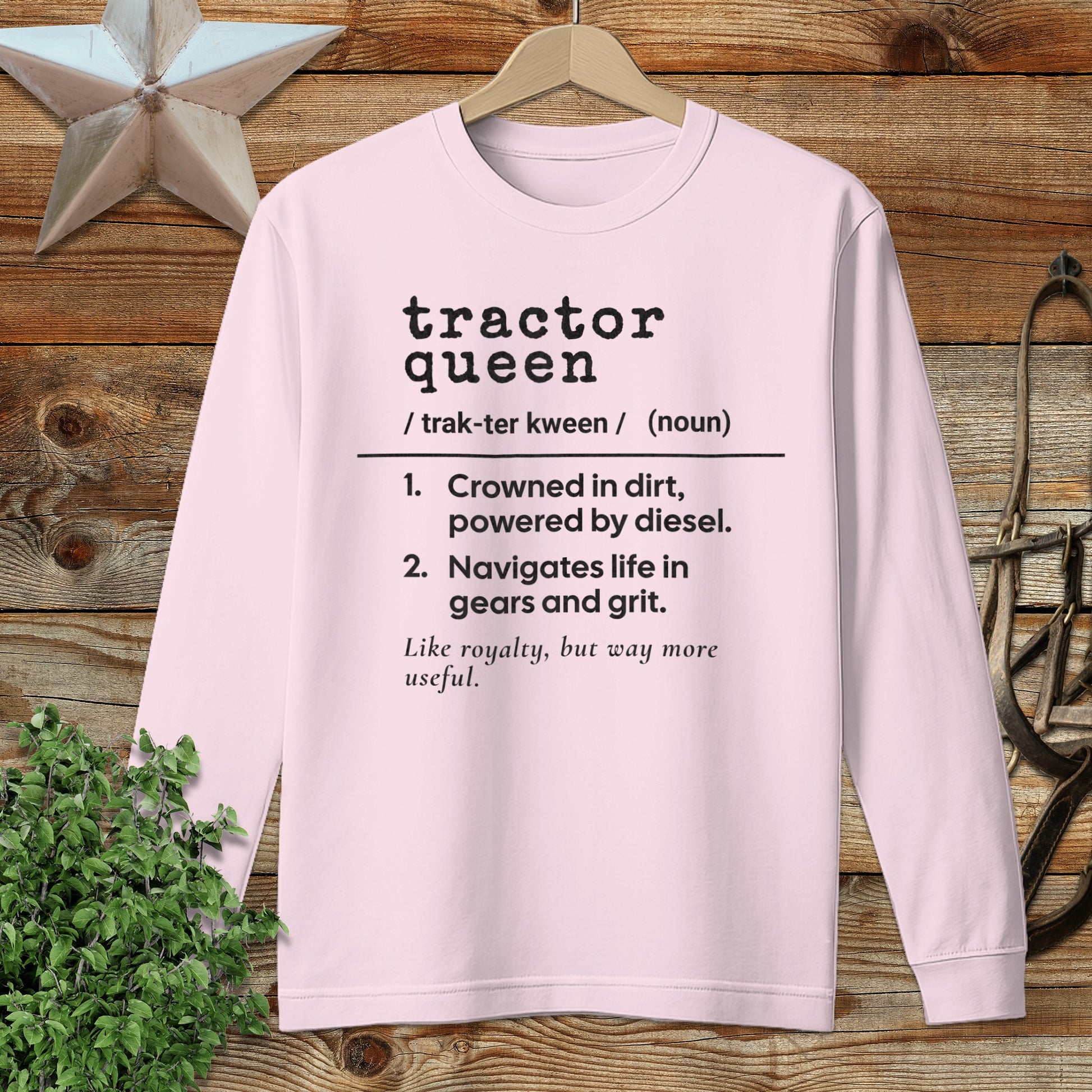 Tractor Queen Definition Long Sleeve Tee
