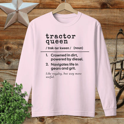 Tractor Queen Definition Long Sleeve Tee
