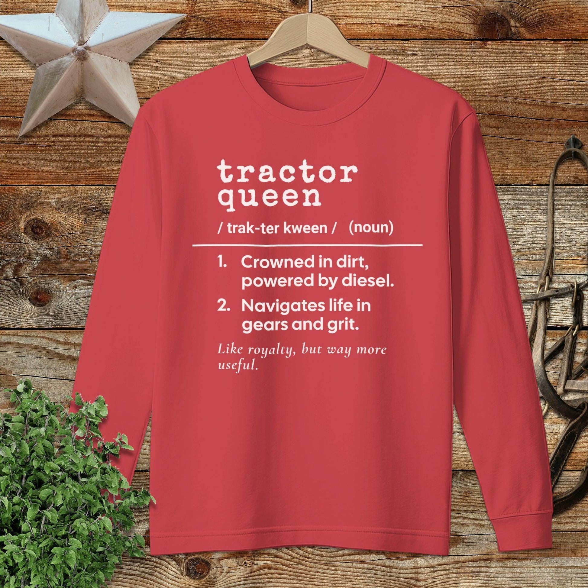 Tractor Queen Definition Long Sleeve Tee