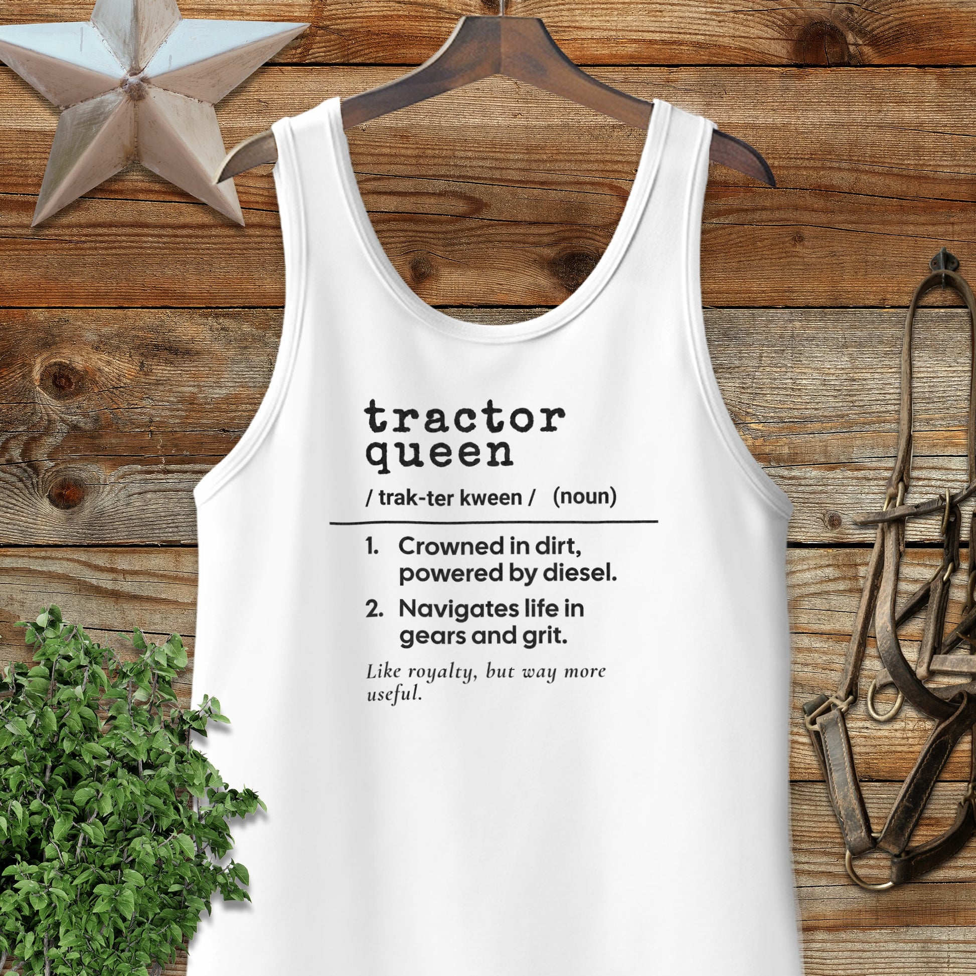Tractor Queen Definition Tank Top