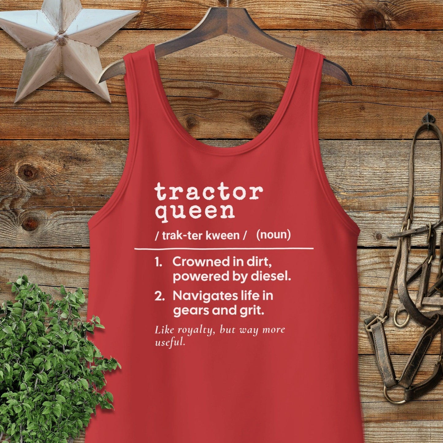 Tractor Queen Definition Tank Top