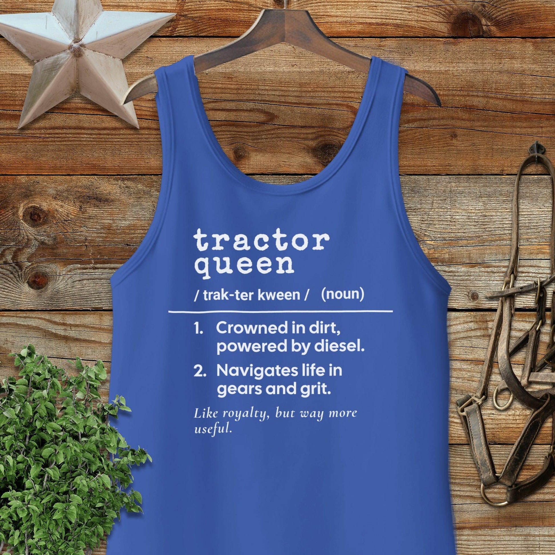 Tractor Queen Definition Tank Top