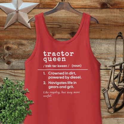 Tractor Queen Definition Tank Top