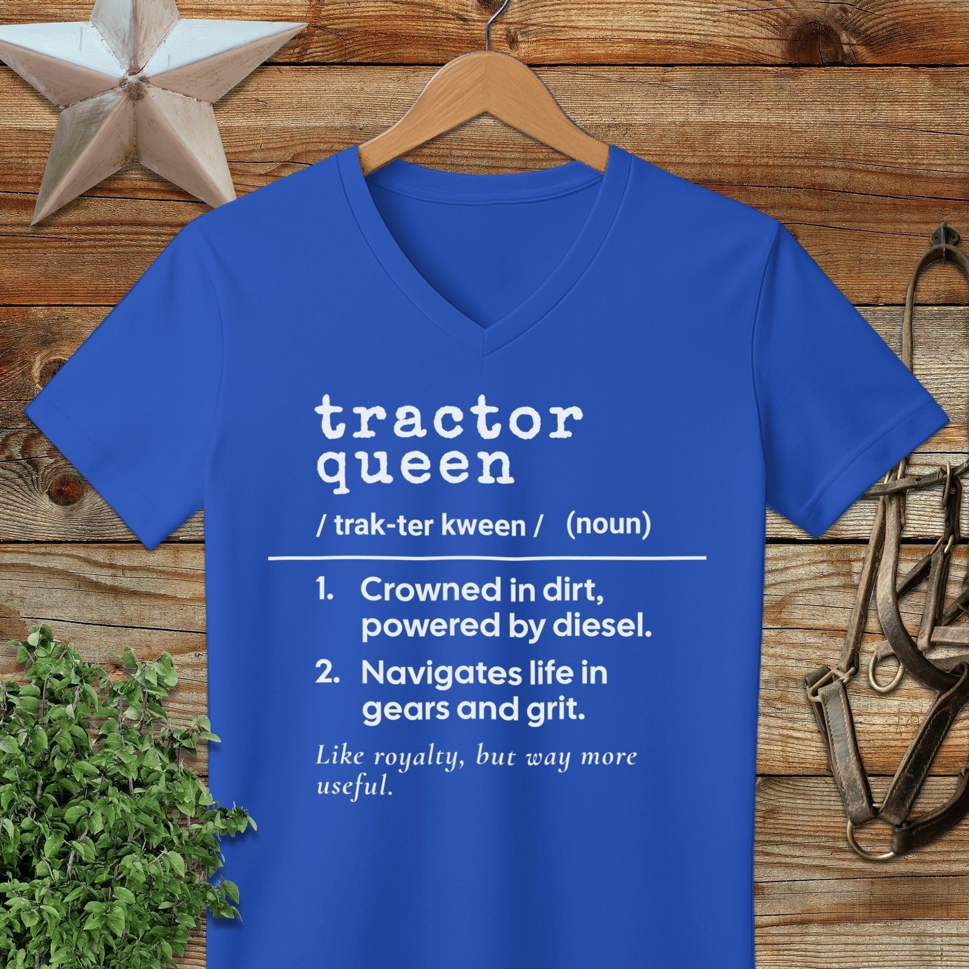 Tractor Queen Definition V-neck