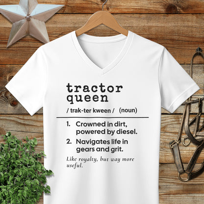 Tractor Queen Definition V-neck