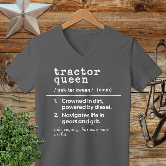 Tractor Queen Definition V-neck