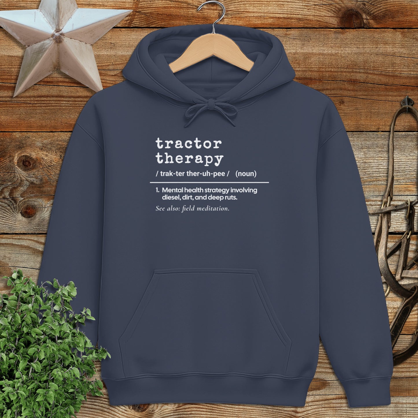 Tractor Therapy Definition Hoodie