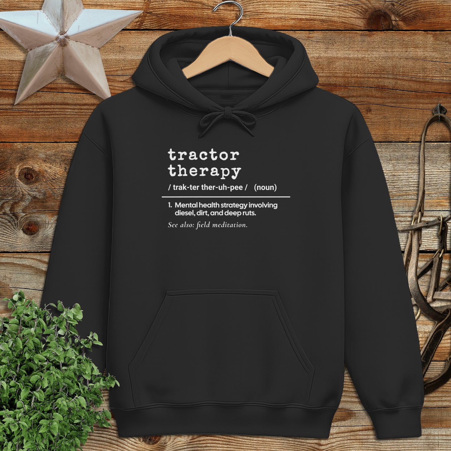 Tractor Therapy Definition Hoodie