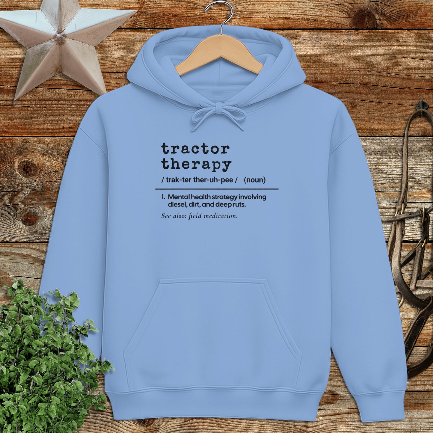 Tractor Therapy Definition Hoodie