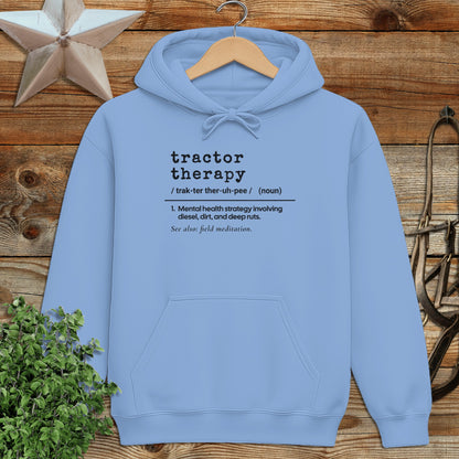 Tractor Therapy Definition Hoodie