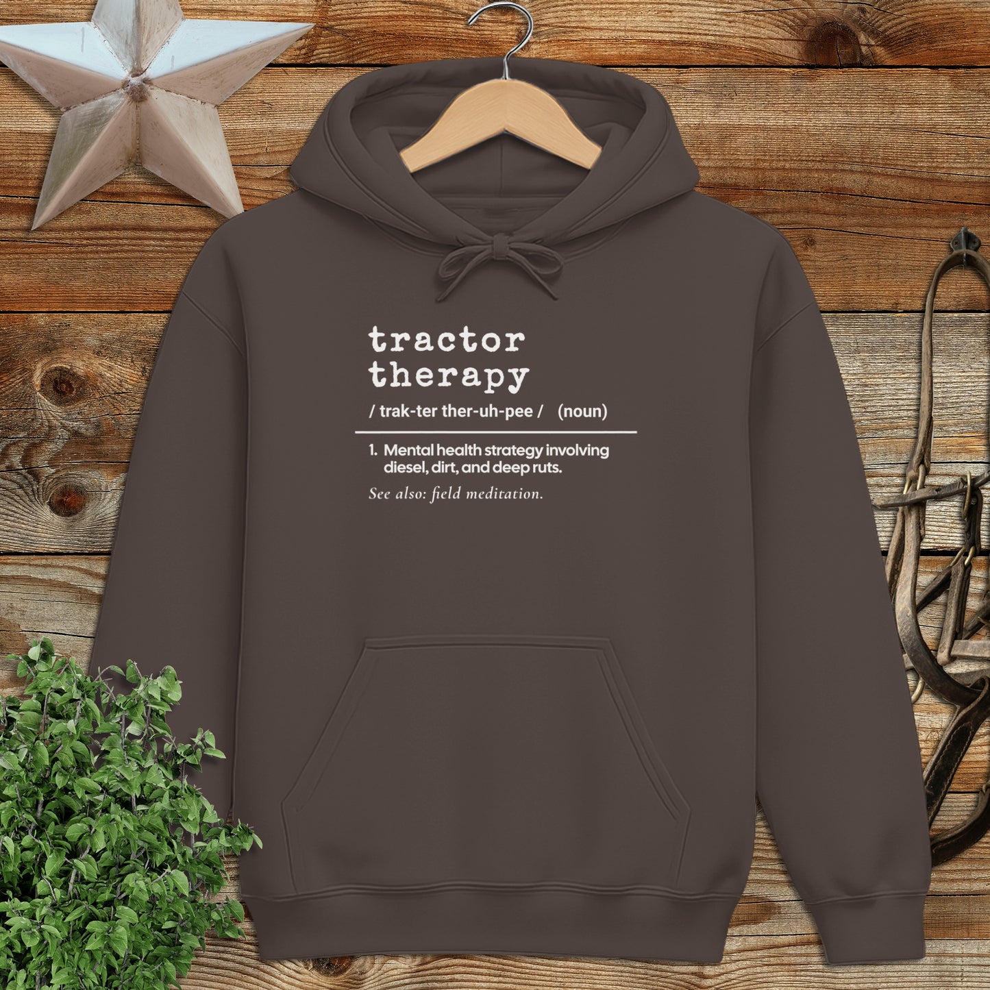 Tractor Therapy Definition Hoodie