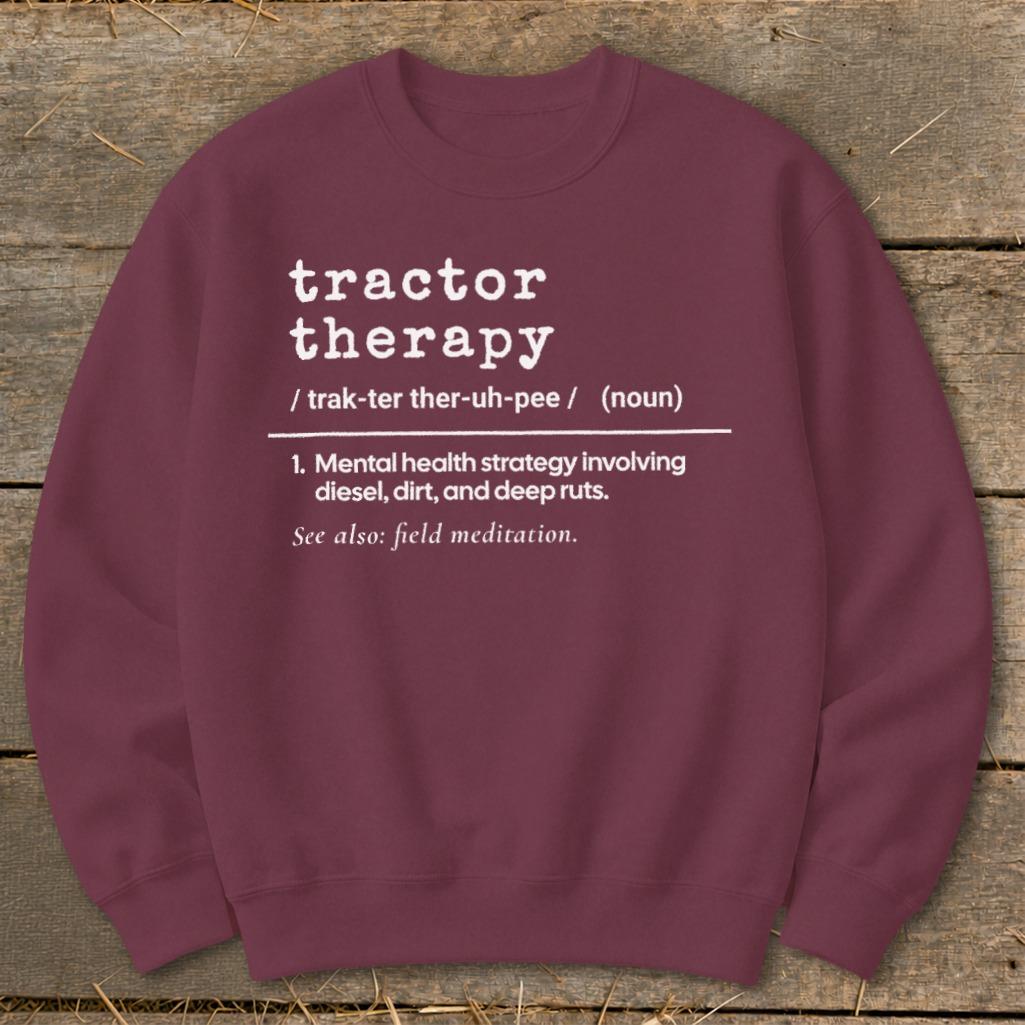 Tractor Therapy Definition Sweatshirt