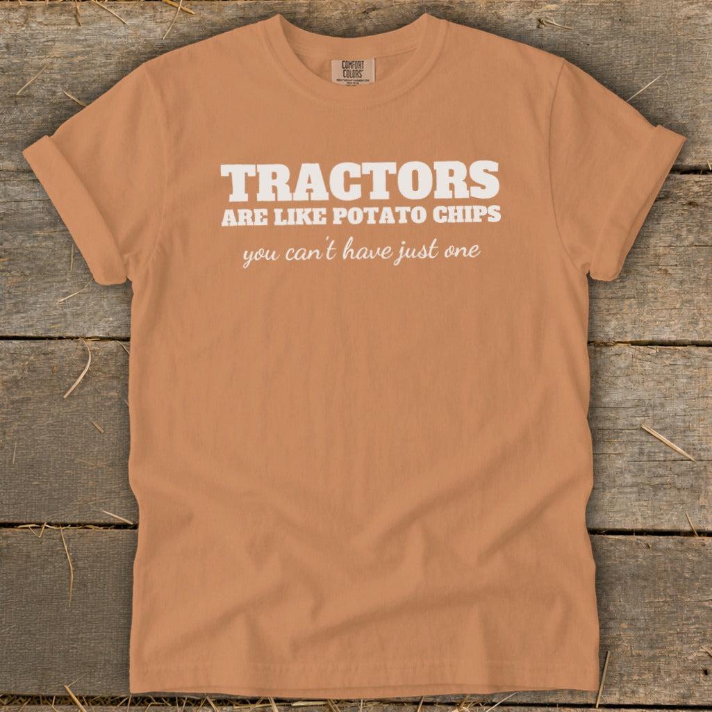 Tractors Are Like Potato Chips Signature Tee