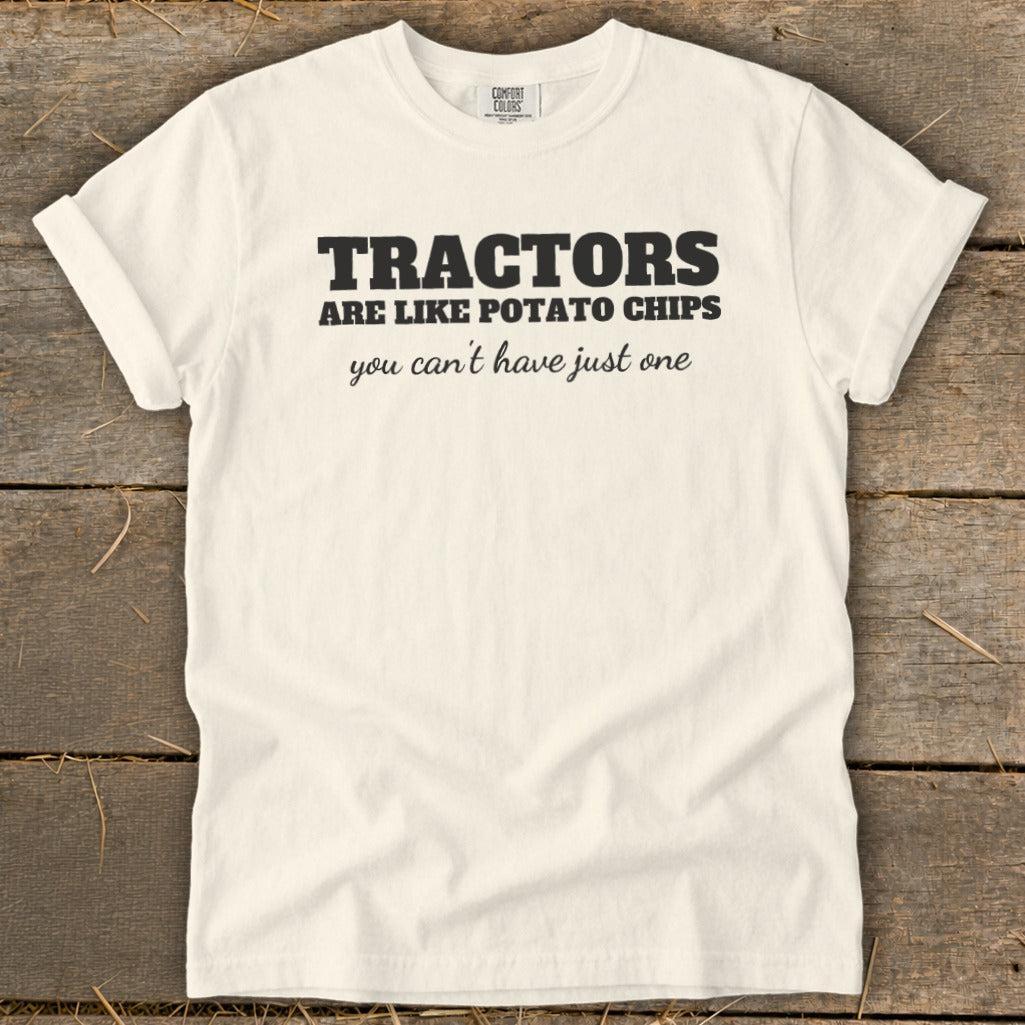 Tractors Are Like Potato Chips Signature Tee