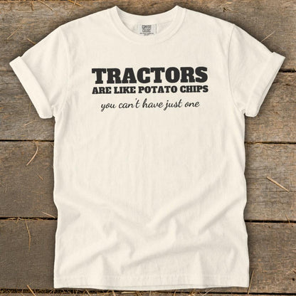 Tractors Are Like Potato Chips Signature Tee