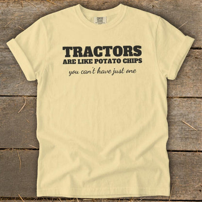 Tractors Are Like Potato Chips Signature Tee