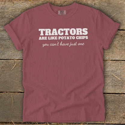 Tractors Are Like Potato Chips Signature Tee