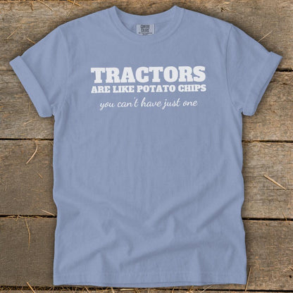 Tractors Are Like Potato Chips Signature Tee