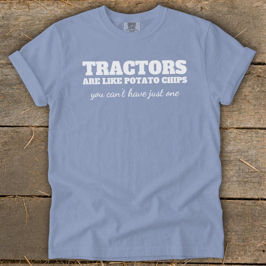 Tractors Are Like Potato Chips Signature Tee