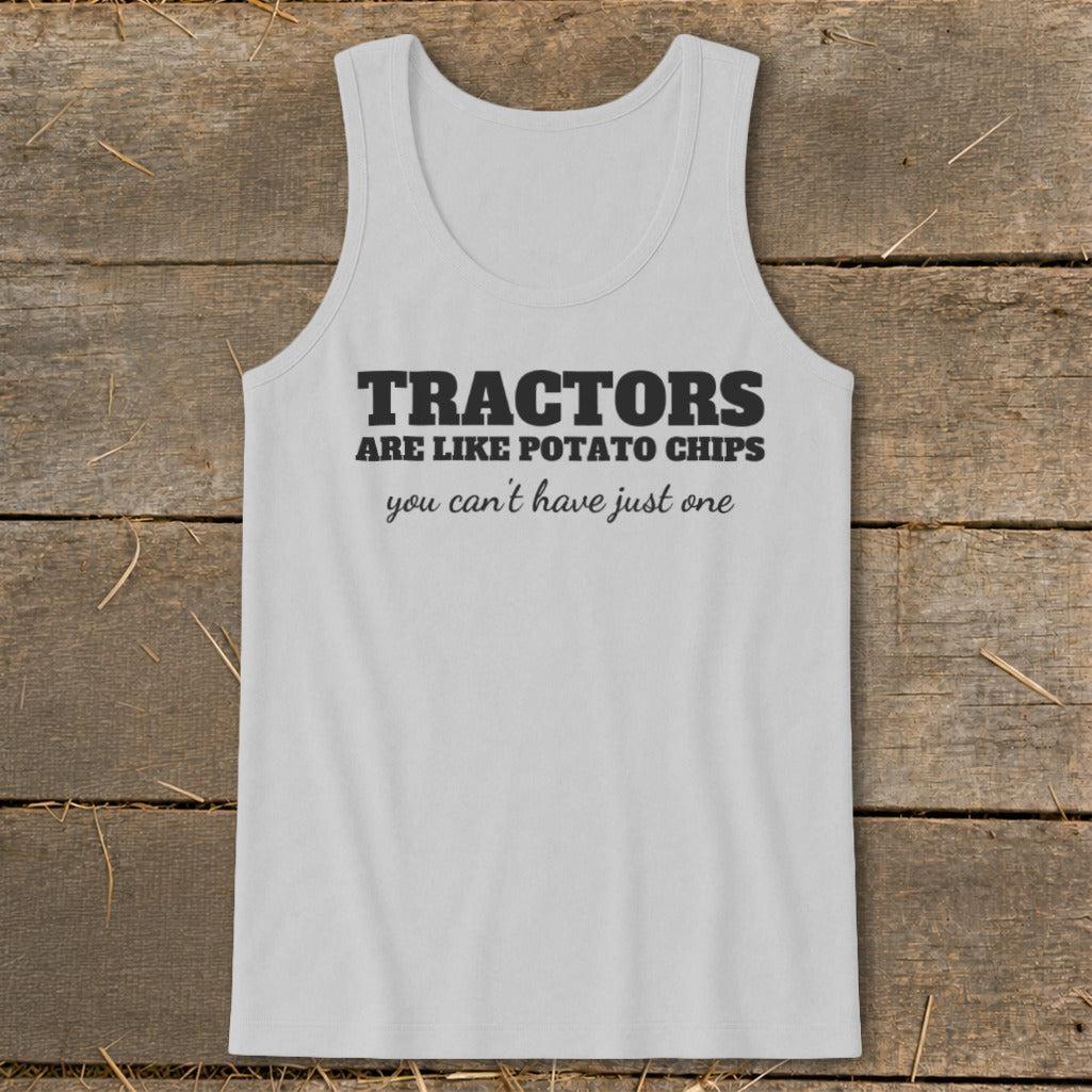 Tractors Are Like Potato Chips Tank Top