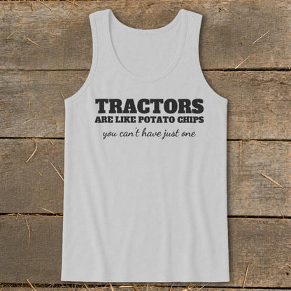 Tractors Are Like Potato Chips Tank Top