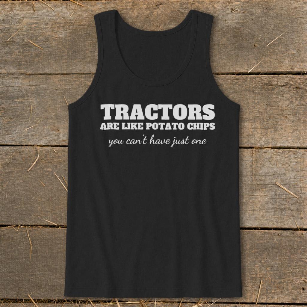 Tractors Are Like Potato Chips Tank Top