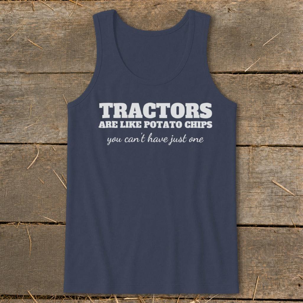 Tractors Are Like Potato Chips Tank Top