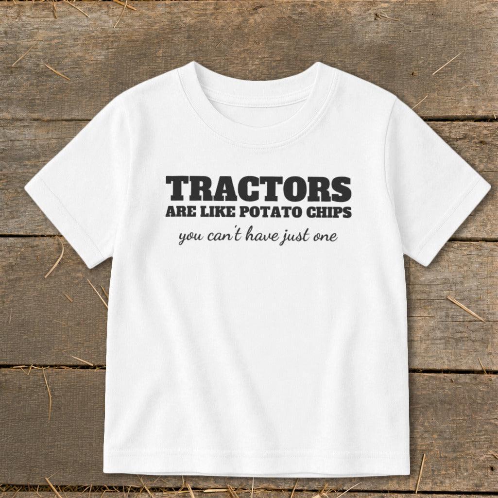 Tractors Are Like Potato Chips Toddler Tee