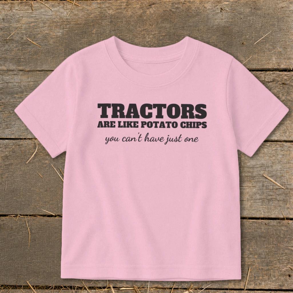 Tractors Are Like Potato Chips Toddler Tee