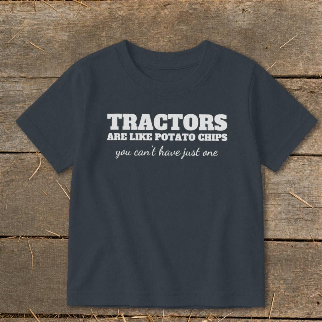 Tractors Are Like Potato Chips Toddler Tee