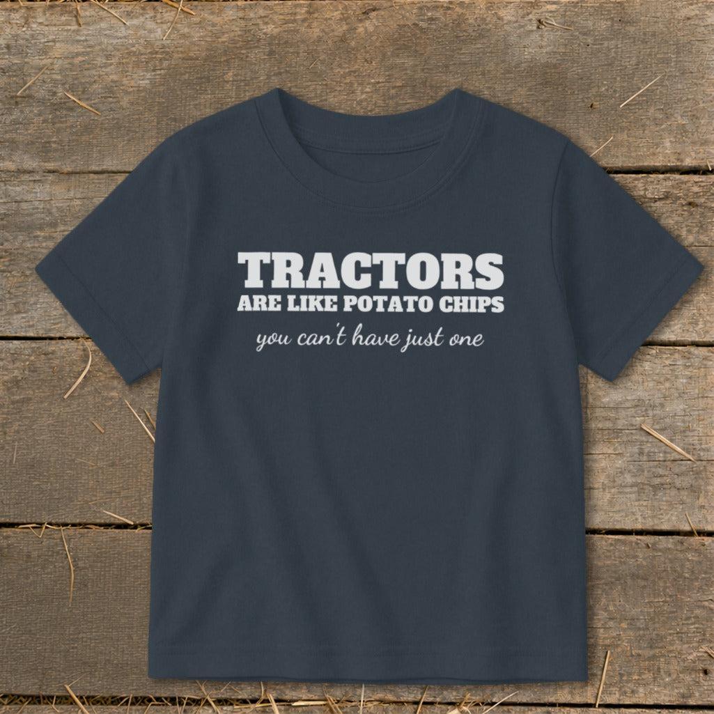 Tractors Are Like Potato Chips Toddler Tee