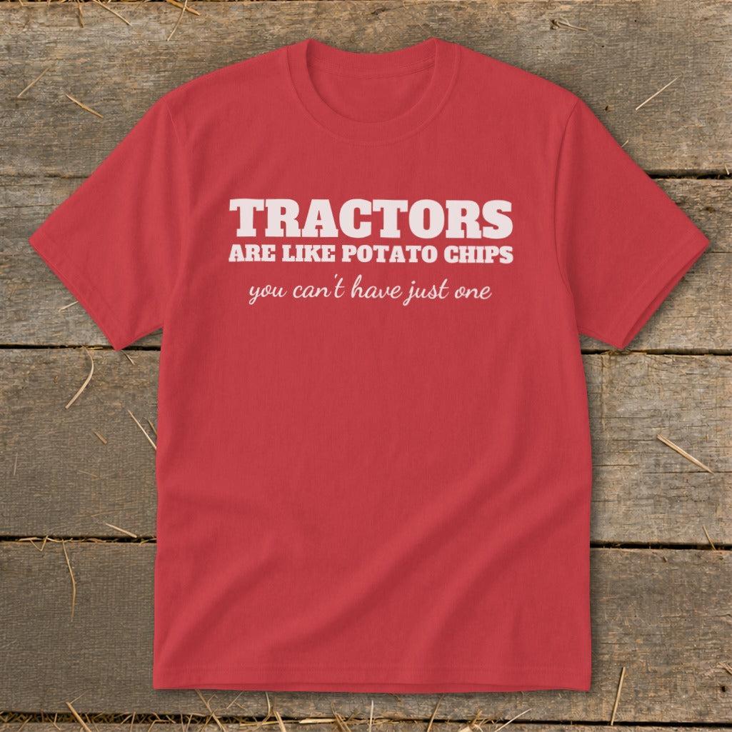 Tractors Are Like Potato Chips Youth Tee