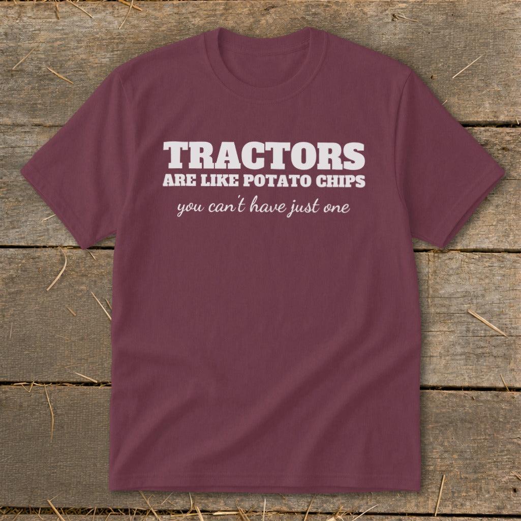 Tractors Are Like Potato Chips Youth Tee