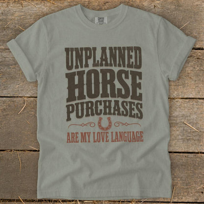 Unplanned Horse Purchases Signature Tee