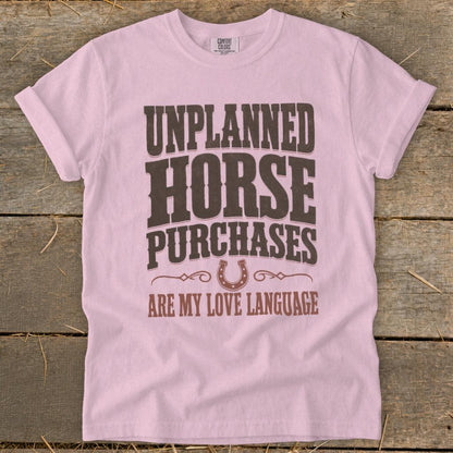 Unplanned Horse Purchases Signature Tee