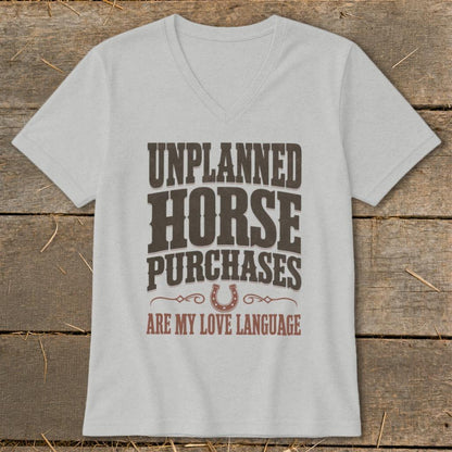 Unplanned Horse Purchases V-neck