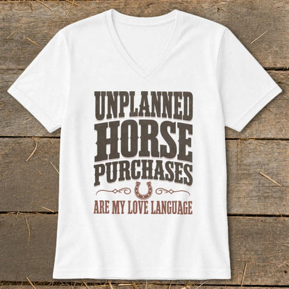 Unplanned Horse Purchases V-neck