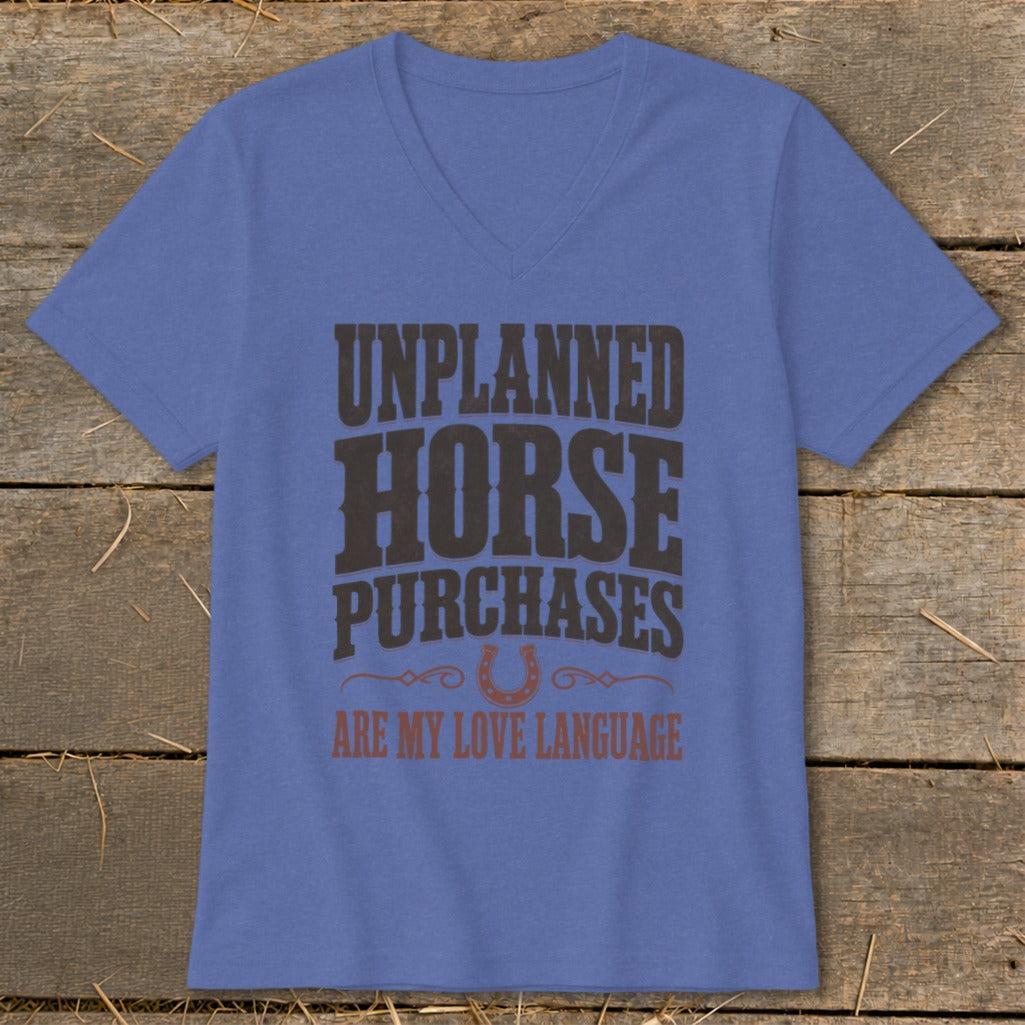 Unplanned Horse Purchases V-neck