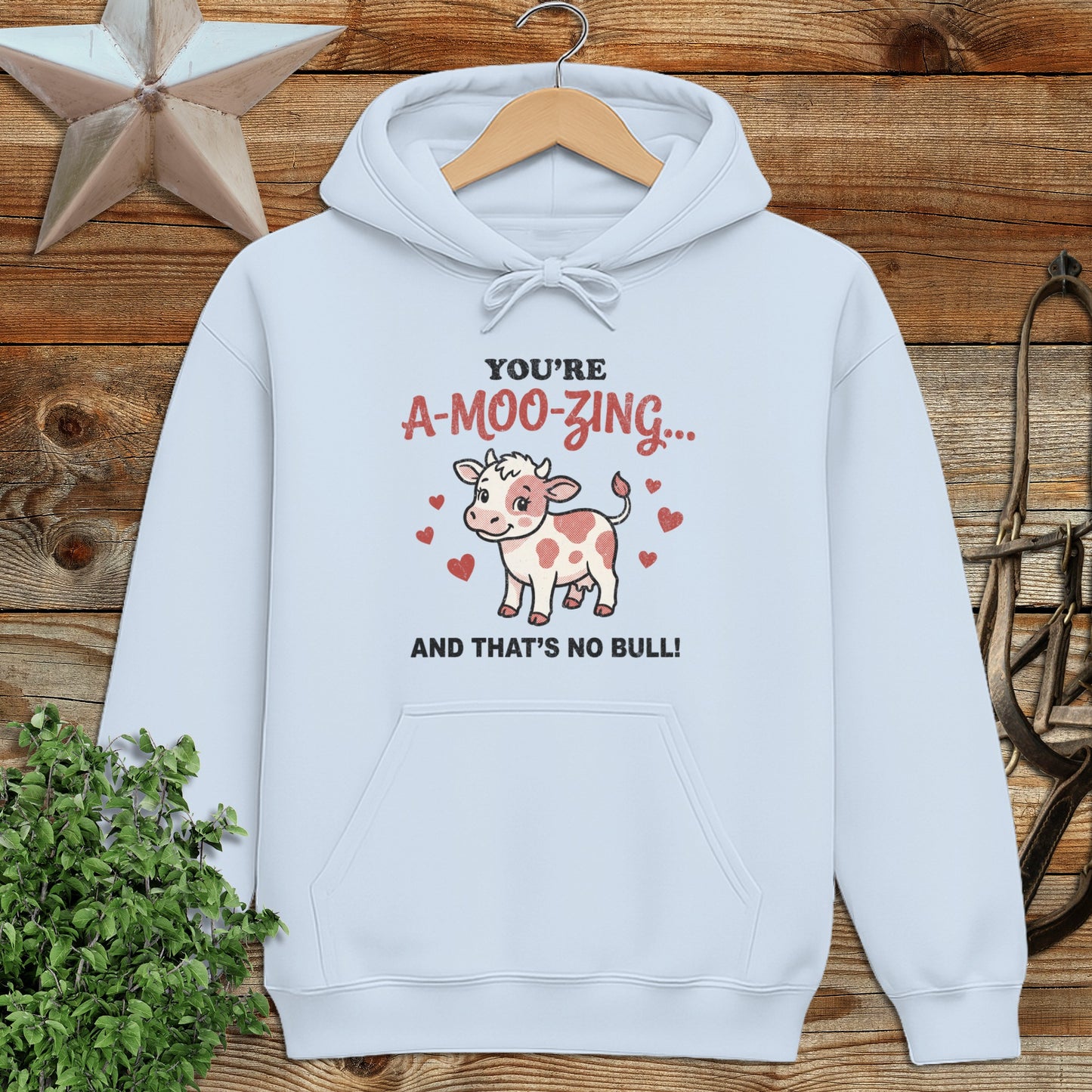 Valentines Card - A-Moo-Zing Hoodie