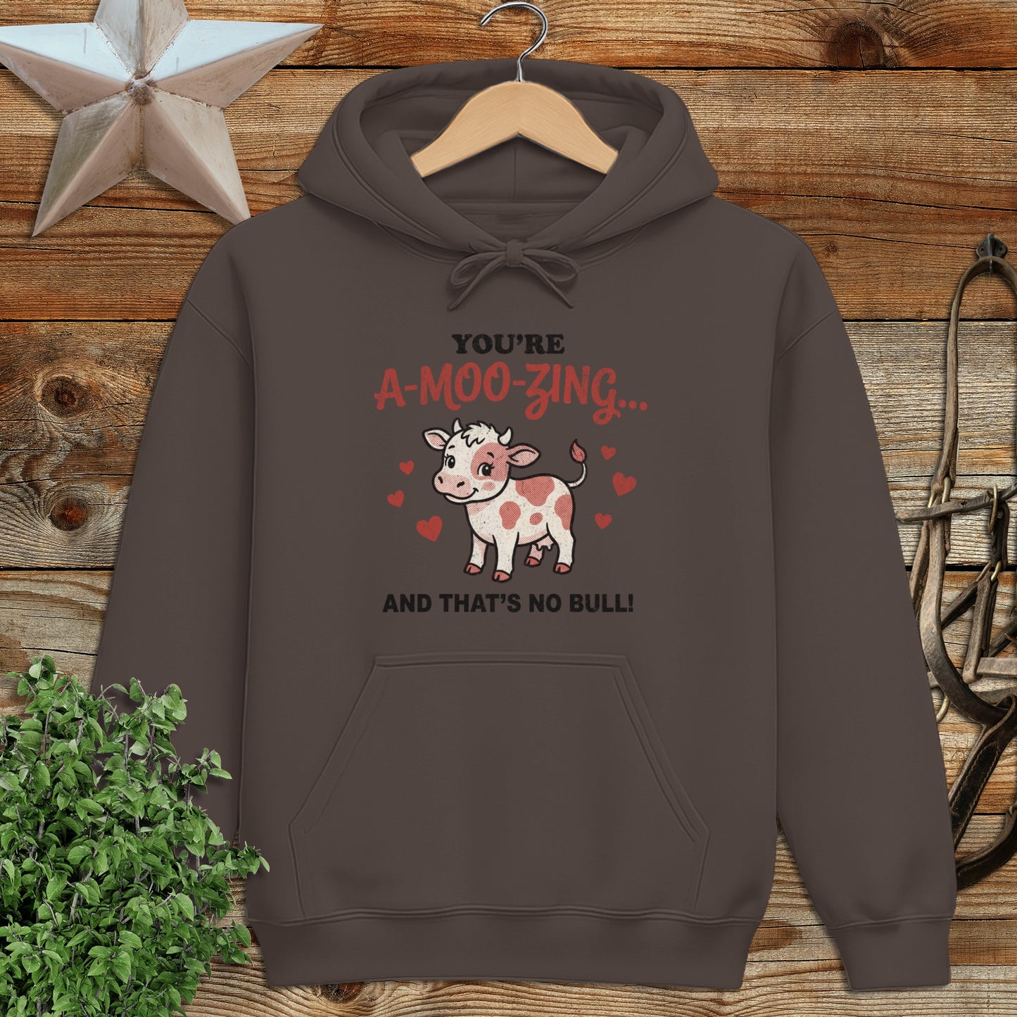 Valentines Card - A-Moo-Zing Hoodie