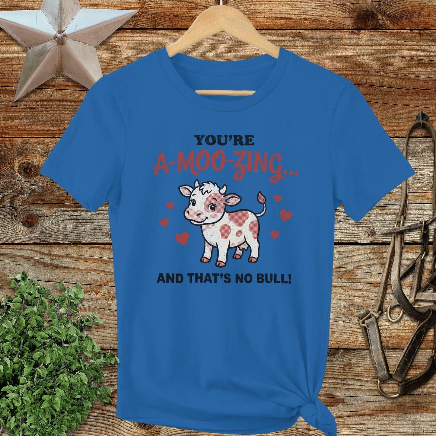 Valentines Card - A-Moo-Zing Ladies Tee