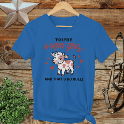 Valentines Card - A-Moo-Zing Ladies Tee