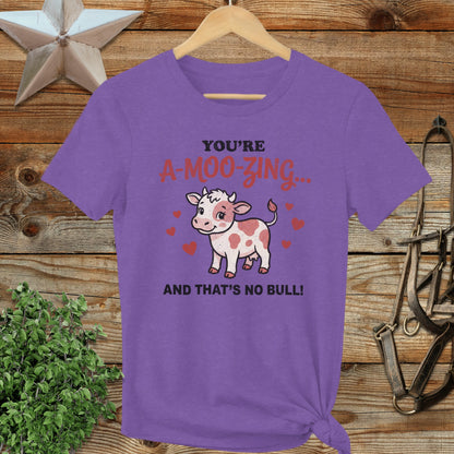 Valentines Card - A-Moo-Zing Ladies Tee