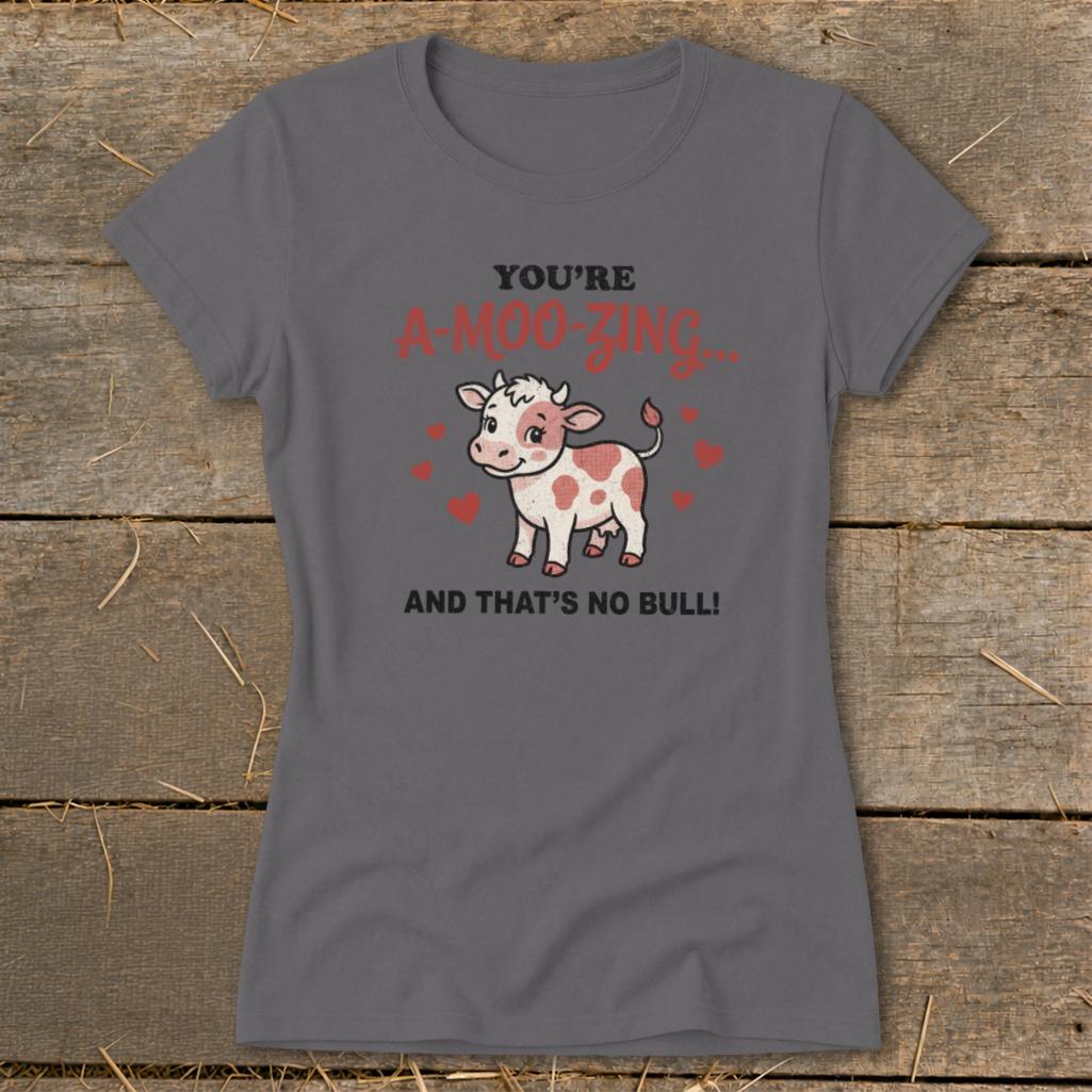 Valentines Card - A-Moo-Zing Ladies Tee