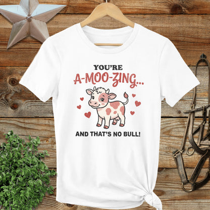 Valentines Card - A-Moo-Zing Ladies Tee