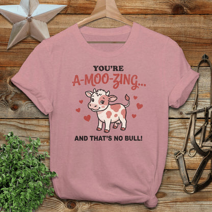 Valentines Card - A-Moo-Zing Softstyle Tee