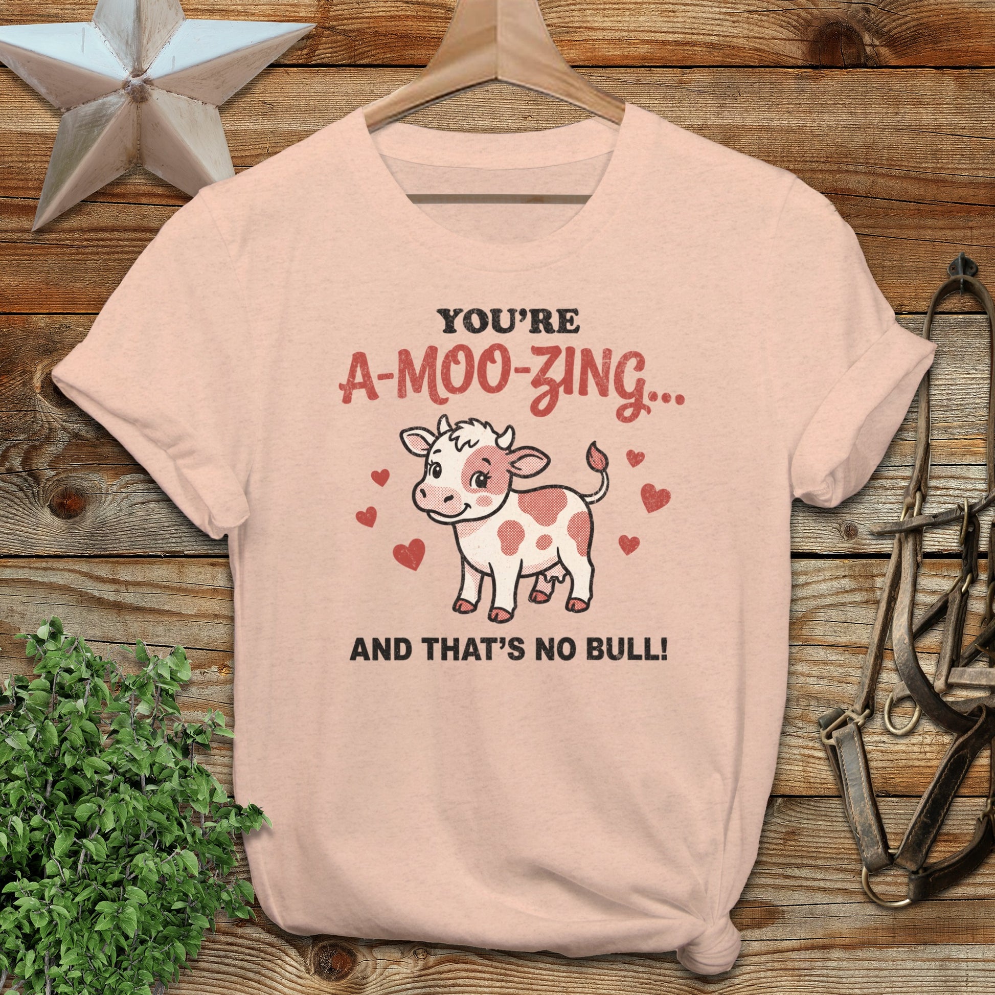 Valentines Card - A-Moo-Zing Softstyle Tee
