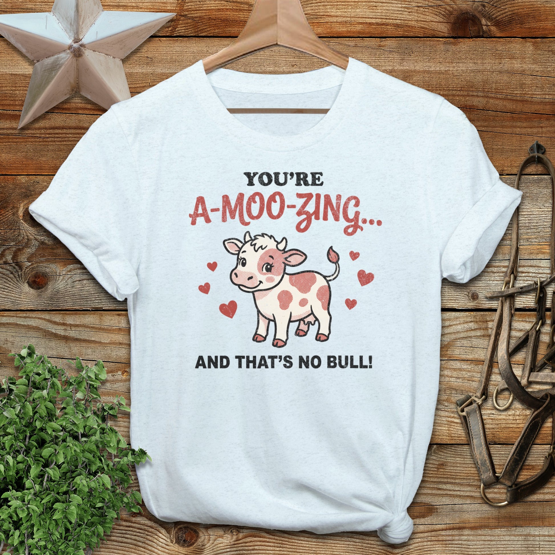Valentines Card - A-Moo-Zing Softstyle Tee